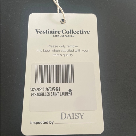 saint laurent men's leather espadrilles size 44 new in box - Picture 4 of 4